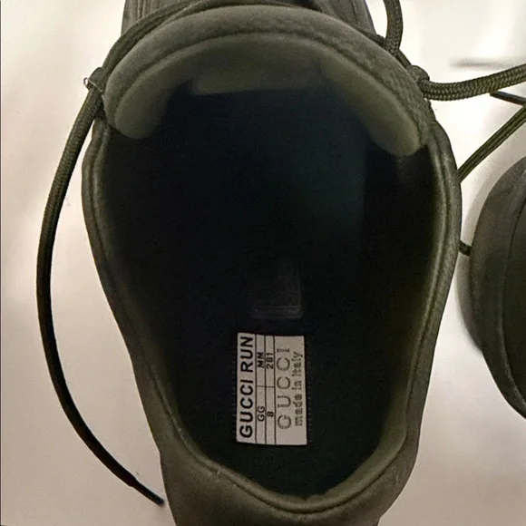 Gucci Dark Green Athletic Shoes - Picture 10 of 12